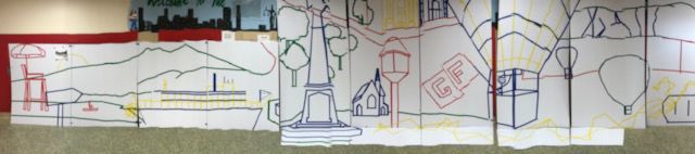 Mural outline